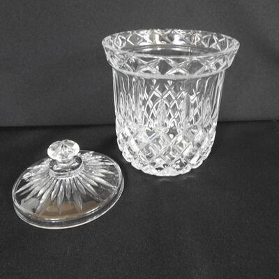Crystal Biscuit Barrel & Lid