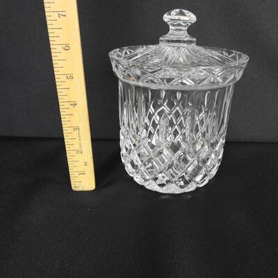 Crystal Biscuit Barrel & Lid