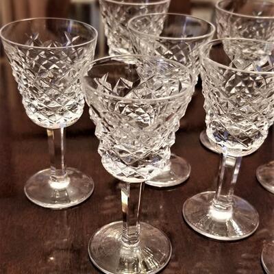 Lot #191   Set of 8 WATERFORD Liqueur Glasses - "Alana" Pattern