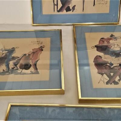 Lot #192  Lot of 4 Leo Meierdorff Jazz Prints