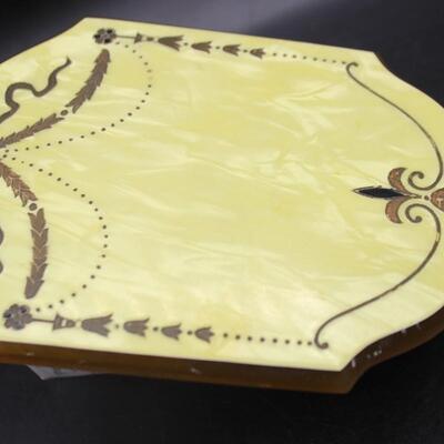 Vintage Dupont Pyralin Bakeite Art Deco Hand Mirror