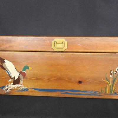 Wood storage box