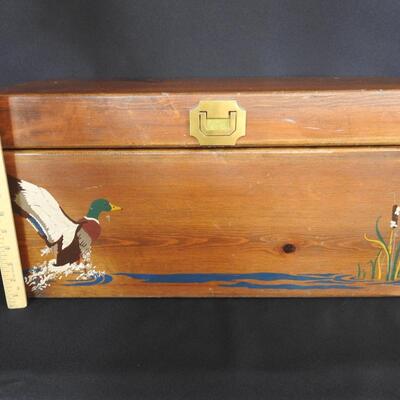 Wood storage box
