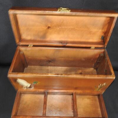 Wood storage box