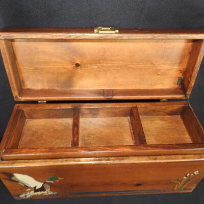 Wood storage box
