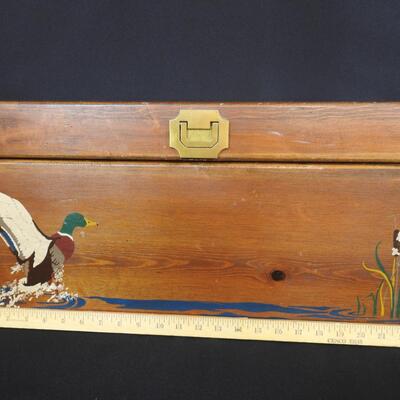 Wood storage box