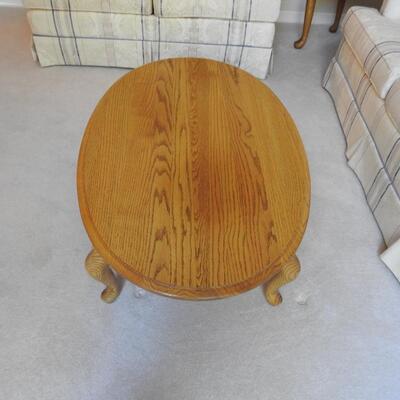 Oak Coffee Table and Oak End Table