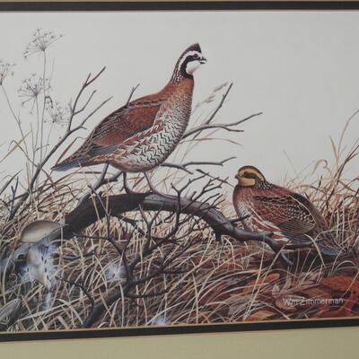 Wiliam Zimmerman Game Bird prints