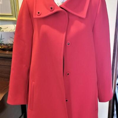 Lot #197  Ann Taylor Red Coat - like new