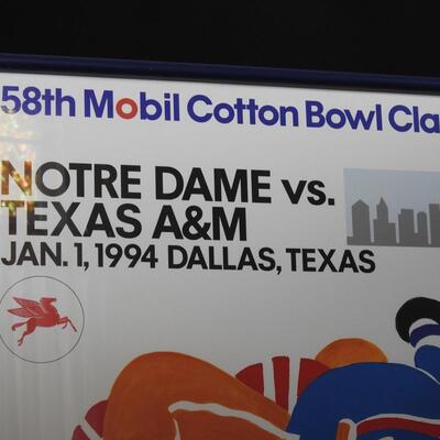 Mobil 58th Cotton Bowl poster