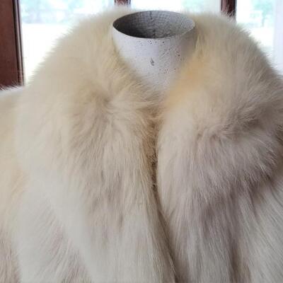 Lot #202  Shadow Silver/Blue Fox Coat - size 6-10