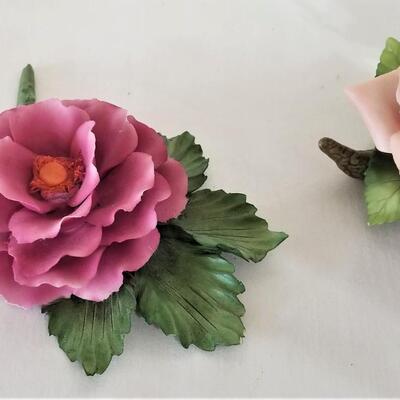 Lot #207  Two Porcelain Flower pieces - ANDREA and CAPODIMONTE