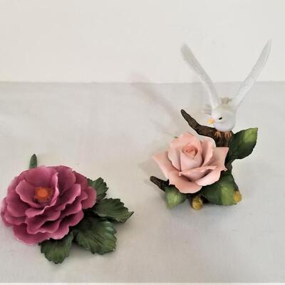 Lot #207  Two Porcelain Flower pieces - ANDREA and CAPODIMONTE