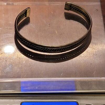 Lot 49: Old Pawn Navajo Sterling Cuff Bracelet