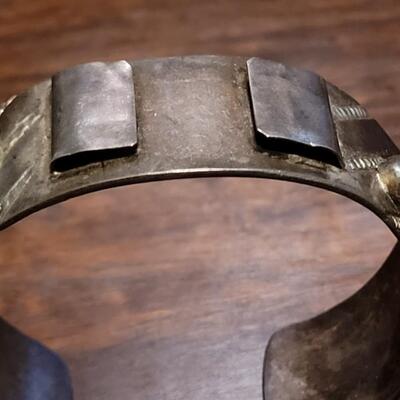 Lot 50: Old Pawn Navajo Sterling Watch Cuff