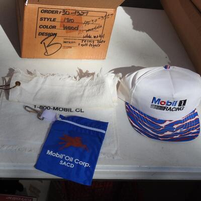 Box of Mobile Oil Memorabilia