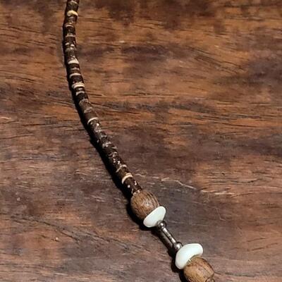 Lot 55: Santo Domingo Heishi, Liquid Silver Beads and Stone Necklace
