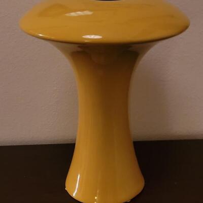 Lot 70: Mid Century Yellow Vase