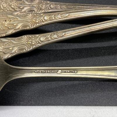 Vintage Westmoreland Milburn Rose Sterling Silver Flatware Silverware Utensils