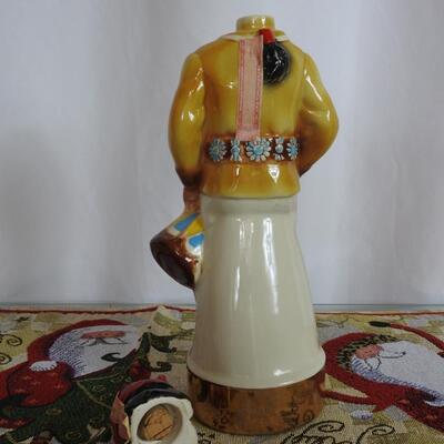 Ezra Brooks Hopi Kachina Drummer Decanter