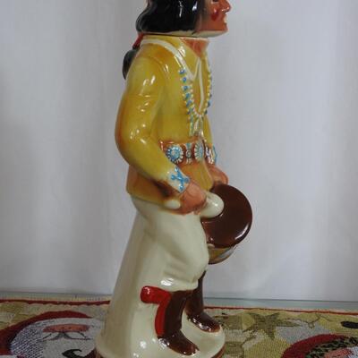 Ezra Brooks Hopi Kachina Drummer Decanter