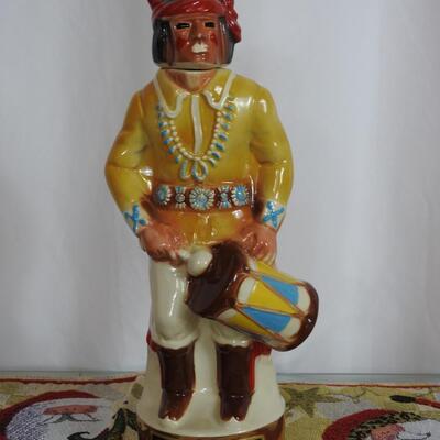 Ezra Brooks Hopi Kachina Drummer Decanter