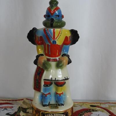 Ezra Brooks 1973 Hopi Kachina Hunningbird Decanter