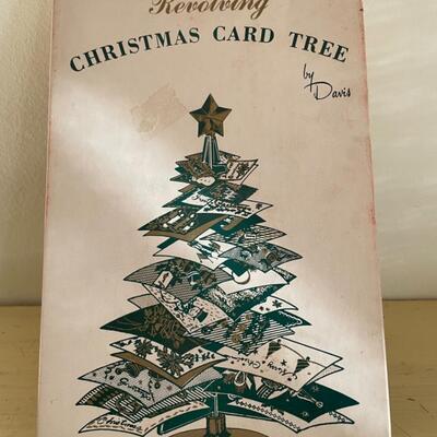 ST VINTAGE CARD DISPLAY TREE