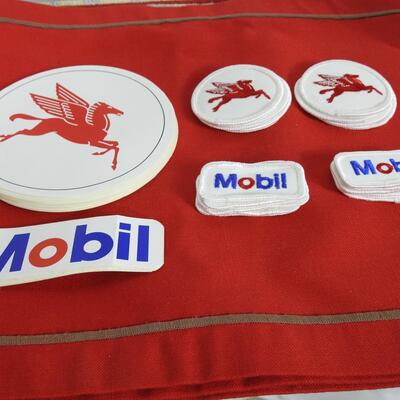 Iron On Patches American Flags and Pegasus Mobile Oil