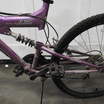 Purple Mongoose Bike, XR 75, Needs Tune Up