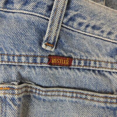 3 Pairs of Jeans: Calvin Klein, Size 30, Lee Dangarees, 30 x 32, Rustler 30 x 30