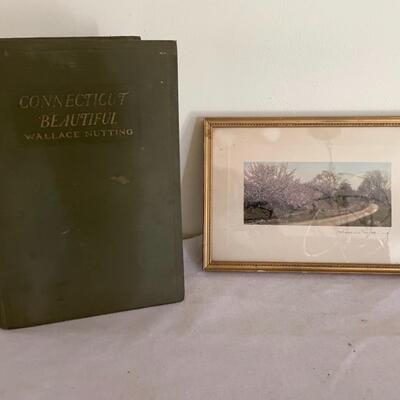 ST VINTAGE WALLACE NUTTING BOOK AND FRAMED ART