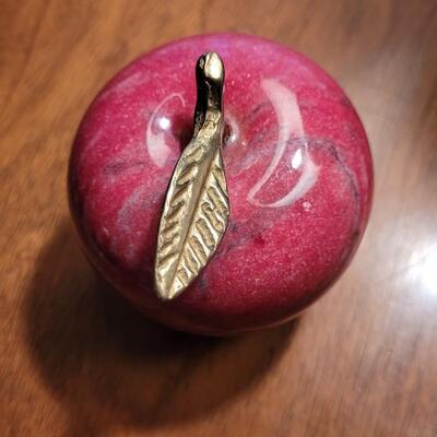 Lot 99: Red Marble Apple