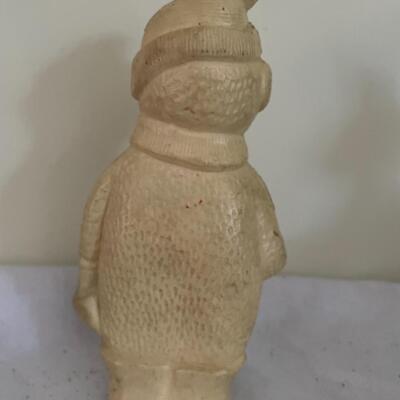 ST VINTAGE SNOWMAN DOG TOY