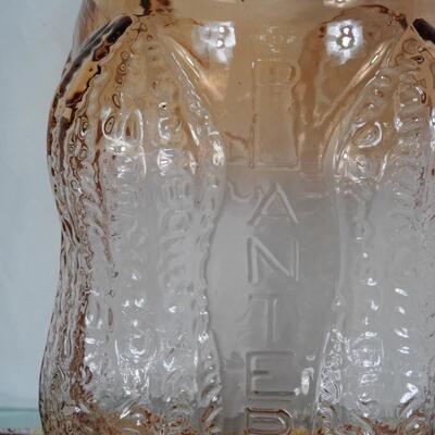 Planters Peanuts Pink Depression Glass