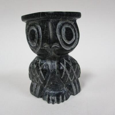 Hand Crafted In Canada Sculpture By Vanstone Owl/Rabbit