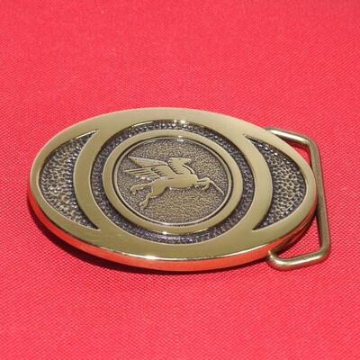 Pegasus Mobile Oil Belt Buckle