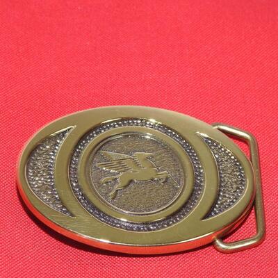 Pegasus Mobile Oil Belt Buckle
