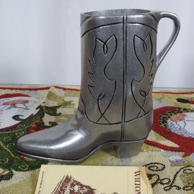 Pewter Cowboy Boot