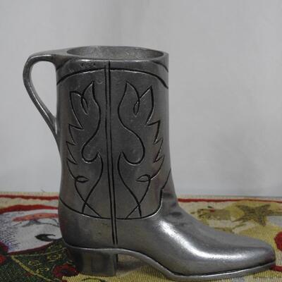 Pewter Cowboy Boot