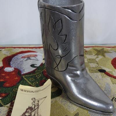 Pewter Cowboy Boot