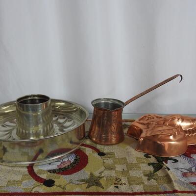 Grouping of Copper Jello Bowls