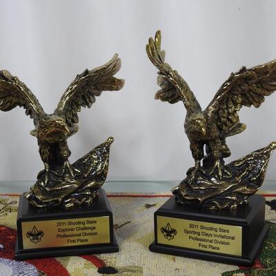 Grouping of Eagle Statuettes Trophyâ€™s