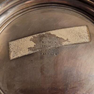 Lot 108: 10" Vintage WALLACE 2960-9 Sterling Silver Chased Platter