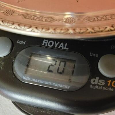 Lot 109: Vintage TOWLE 9" LOUIS XIV Sterling Silver Platter #54160 Chased
