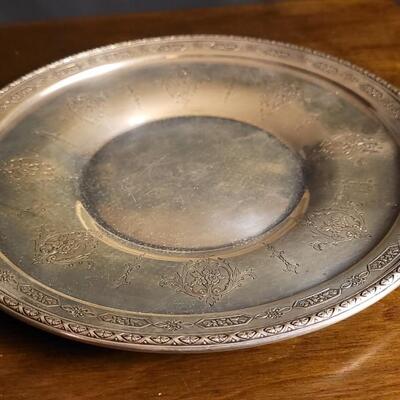 Lot 109: Vintage TOWLE 9" LOUIS XIV Sterling Silver Platter #54160 Chased