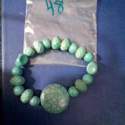 Ladies Turquoise Stretch Bracelet