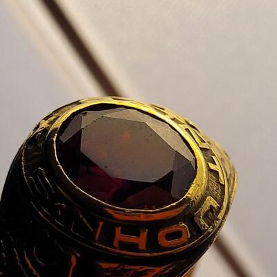 Lot 112: Rare Vintage Solid Gold SAINT JOHNS MILITARY ACADEMY Class Ring Size 10.25