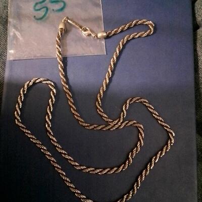 Vintage Napier 26" Silver Necklace