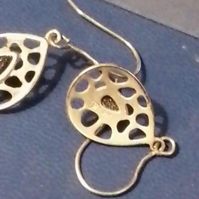 Native Silver and Sunstone Earrings